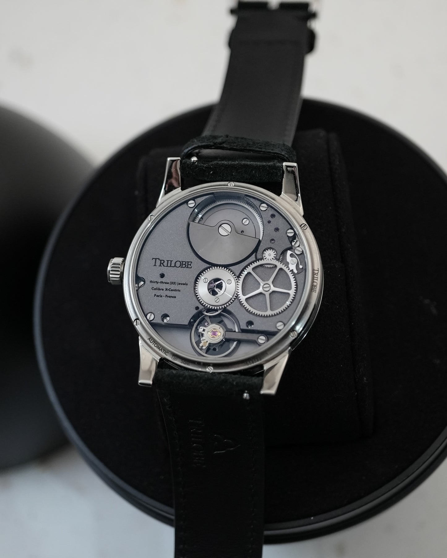 Trilobe Nuit Fantastique Grained Black Titanium 39mm NF06NAG