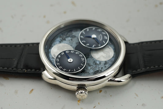 Hermes Arceau Lune Moon in 18K Solid White Gold 43mm ar1.890f